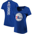 Ben Simmons Philadelphia 76ers Women's Backer Classic Fit Name & Number V-Neck T-Shirt - Royal