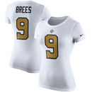 Drew Brees New Orleans Saints Nike Women's Player Pride Color Rush Name & Number T-Shirt - White