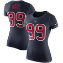 J.J. Watt Houston Texans Nike Women's Player Pride Color Rush Name & Number T-Shirt - Navy
