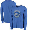 Toronto Blue Jays Majestic Threads Tri-Blend Long Sleeve T-Shirt - Royal