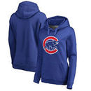 Chicago Cubs Women's Primary Logo Pullover Hoodie - Royal