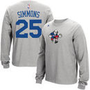 Ben Simmons Philadelphia 76ers adidas Name and Number Long Sleeve T-Shirt - Gray