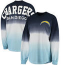 San Diego Chargers NFL Pro Line by Fanatics Branded Women's Spirit Jersey Long Sleeve T-Shirt - Navy/Powder Blue