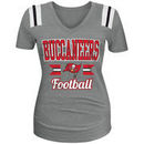 Tampa Bay Buccaneers 5th & Ocean by New Era Women's Plus Size Banner Tri-Blend V-Neck T-Shirt - Heathered Gray