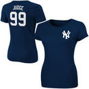 Aaron Judge New York Yankees Majestic Women's Official Name & Number T-Shirt - Navy