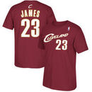 LeBron James Cleveland Cavaliers adidas Hardwood Classics Current Player Name & Number T-Shirt - Maroon