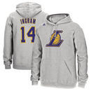 Brandon Ingram Los Angeles Lakers adidas Name and Number Pullover Hoodie - Heathered Gray