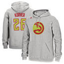 Kyle Korver Atlanta Hawks adidas Name and Number Pullover Hoodie - Heathered Gray