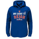 New York Mets Majestic Youth 2016 Postseason Participant Authentic Collection We Came to Reign Pullover Hoodie - Royal