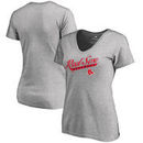 Boston Red Sox Women's Frontsweep T-Shirt - Ash