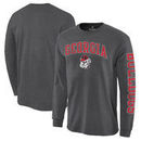 Georgia Bulldogs Distressed Arch Over Logo Long Sleeve Hit T-Shirt - Charcoal