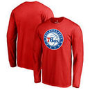 Philadelphia 76ers Fanatics Branded Primary Logo Long Sleeve T-Shirt - Red