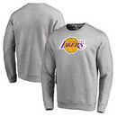 Los Angeles Lakers Fanatics Branded Primary Logo Sweatshirt - Heathered Gray