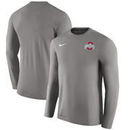 Ohio State Buckeyes Nike 2017 Coaches Touch Long Sleeve Performance T-Shirt - Charcoal