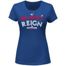 Toronto Blue Jays Majestic Women's 2016 Postseason Authentic Collection We Came To Reign T-Shirt - Royal