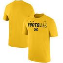 Michigan Wolverines Nike 2017 Football Legend Performance T-Shirt - Yellow