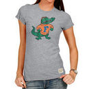 Florida Gators Original Retro Brand Women's Tri-Blend Crew Neck T-Shirt - Heathered Gray
