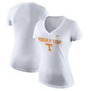 Tennessee Volunteers Nike Women's Phrase Tri-Blend V-Neck T-Shirt - White