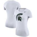 Michigan State Spartans Nike Women's Logo Scoop Neck T-Shirt - White