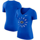 Penn State Nittany Lions Nike Women's Dri-FIT Touch V-Neck T-Shirt - Heathered Royal