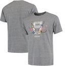 NHL Original 6 CCM Sticks Tri-Blend T-Shirt - Gray