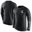 Michigan State Spartans Nike Tri-Fresh Long Sleeve T-Shirt - Black