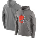 Cleveland Browns Nike Performance Circuit Logo Essential Hoodie - Gray