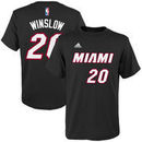 Justise Winslow Miami Heat adidas Youth Game Time Flat Name and Number T-Shirt - Black