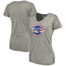 New York Rangers Women's Hometown Collection I Am A Ranger Tri-Blend V-Neck T-Shirt - Ash