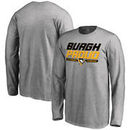 Pittsburgh Penguins Youth Hometown Collection Burgh Proud Long Sleeve T-Shirt - Ash