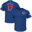 Kris Bryant Chicago Cubs Majestic 2016 World Series Bound Name and Number T-Shirt - Royal