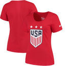 US Women's National Soccer Team Nike Women's Crest T-Shirt - Red