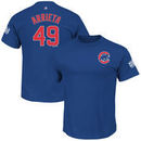 Jake Arrieta Chicago Cubs Majestic Youth 2016 World Series Bound Name and Number T-Shirt - Royal