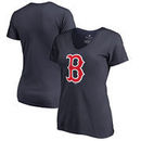 Boston Red Sox Women's Plus Sizes Primary Team Logo T-Shirt - Navy