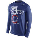 Chicago Cubs Nike 2016 World Series Champions Celebration Long Sleeve T-Shirt - Royal