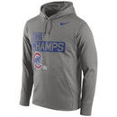 Chicago Cubs Nike 2016 World Series Champions Celebration Performance Hoodie - Gray