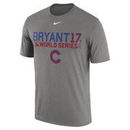 Kris Bryant Chicago Cubs Nike 2016 World Series Bound Player Legend T-Shirt - Gray