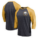 Buffalo Sabres Fanatics Branded Refresh Shift 3/4-Sleeve Raglan T-Shirt - Navy/Gold
