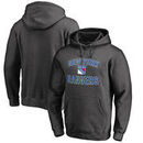 New York Rangers Big & Tall Victory Arch Pullover Hoodie - Heather Gray