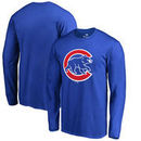 Chicago Cubs Fanatics Branded Big & Tall Primary Logo Long Sleeve T-Shirt - Royal