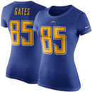 Antonio Gates Los Angeles Chargers Nike Women's Player Pride Color Rush Name & Number T-Shirt - Royal