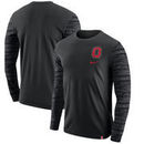 Ohio State Buckeyes Nike Enzyme Washed Sleeve Pattern Long Sleeve T-Shirt - Black