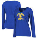 Golden State Warriors Fanatics Branded Women's Overtime Plus Size Long Sleeve T-Shirt - Royal