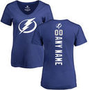 Tampa Bay Lightning Fanatics Branded Women's Personalized Backer T-Shirt - Blue