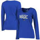 Orlando Magic Fanatics Branded Women's Nostalgia Plus Size Long Sleeve T-Shirt - Royal