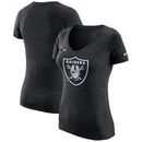 Oakland Raiders Nike Women's DNA Badge Tri-Blend T-Shirt - Black