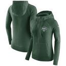 New York Jets Nike Women's Gym Vintage Full-Zip Hoodie - Green