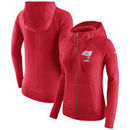 Tampa Bay Buccaneers Nike Women's Gym Vintage Full-Zip Hoodie - Red