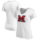Miami University RedHawks Fanatics Branded Women's Plus Sizes Primary Team Logo T-Shirt - White
