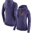 Clemson Tigers Nike Women's Gym Vintage Full-Zip Hoodie - Heathered Purple